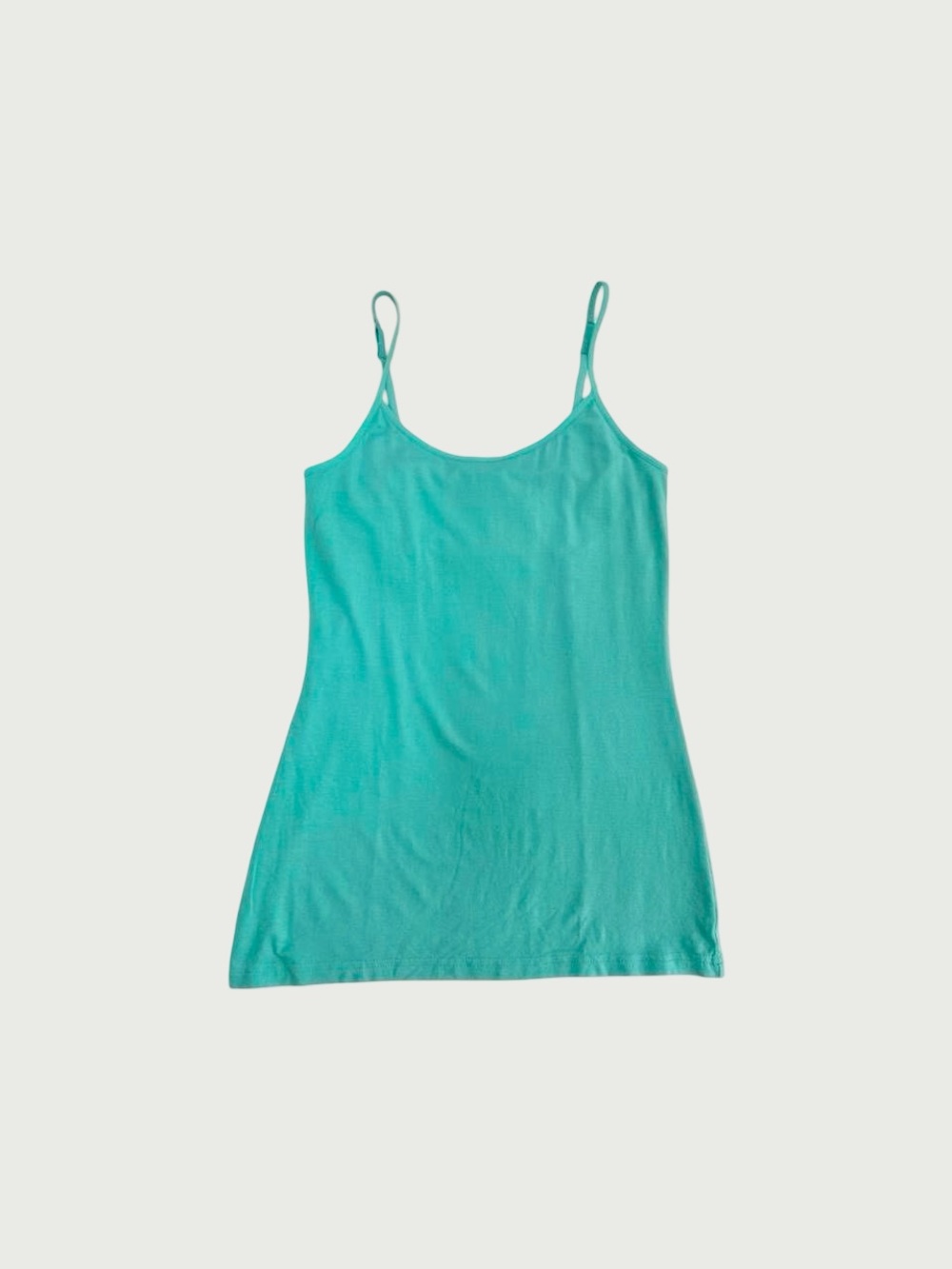 Teal Spaghetti Strap Tank Dress
